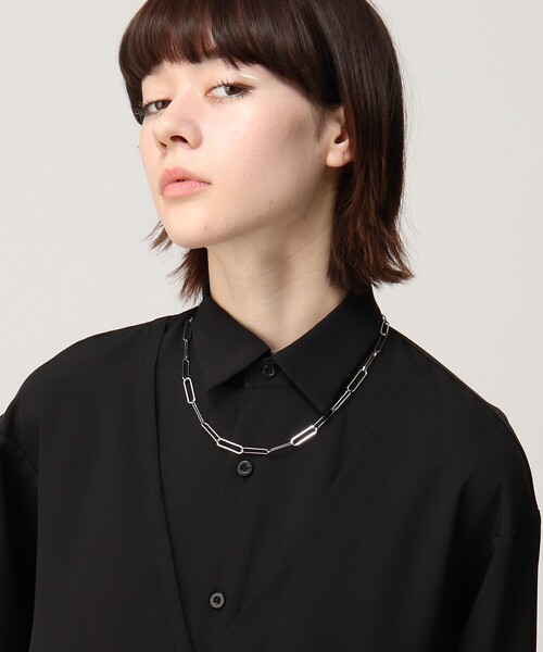 tk.TAKEO KIKUCHI（ティーケータケオキクチ）の「◆オーバルクリップネックレス（ネックレス・メンズ・シルバー/ゴールド・00）」の15枚目の写真