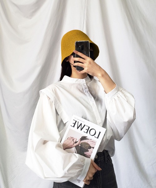 me+em select（ミームセレクト）の「【 5色展開 】ストロー編みバケットハット（ハット・レディース・ブラック/パープル/イエロー/アイボリー/モカ・FREE）」の16枚目の写真