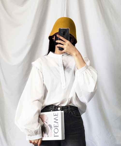 me+em select（ミームセレクト）の「【 5色展開 】ストロー編みバケットハット（ハット・レディース・ブラック/パープル/イエロー/アイボリー/モカ・FREE）」の17枚目の写真