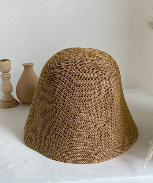 me+em select（ミームセレクト）の「【 5色展開 】ストロー編みバケットハット（ハット・レディース・ブラック/パープル/イエロー/アイボリー/モカ・FREE）」の22枚目の写真