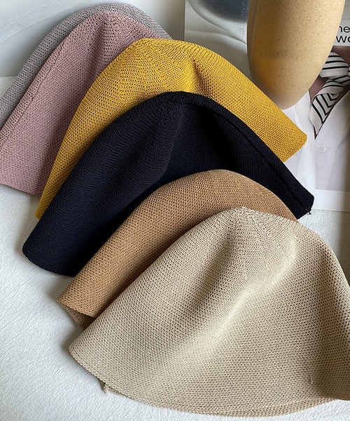 me+em select（ミームセレクト）の「【 5色展開 】ストロー編みバケットハット（ハット・レディース・ブラック/パープル/イエロー/アイボリー/モカ・FREE）」の19枚目の写真