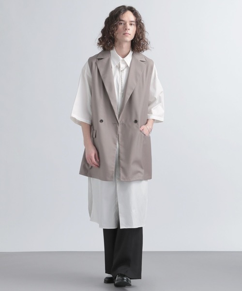 HARE（ハレ）の「マルチロングデザインシャツ(HARE)（シャツ/ブラウス・メンズ・ブラック/オフホワイト・FREE）」の16枚目の写真