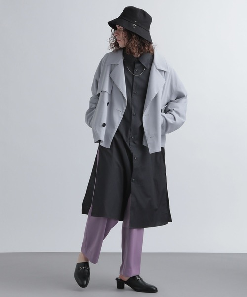 HARE（ハレ）の「マルチロングデザインシャツ(HARE)（シャツ/ブラウス・メンズ・ブラック/オフホワイト・FREE）」の19枚目の写真