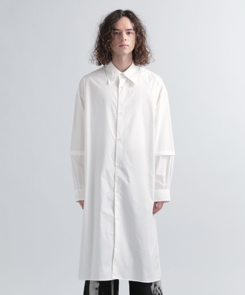 HARE（ハレ）の「マルチロングデザインシャツ(HARE)（シャツ/ブラウス・メンズ・ブラック/オフホワイト・FREE）」の6枚目の写真