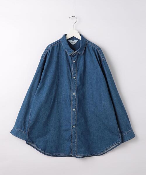 wonderland(ワンダーランド)の「<wonderland> BIG DENIM SHIRT/シャツ(シャツ/ブラウス・メンズ・ネイビー・1/0)」の2枚目の写真