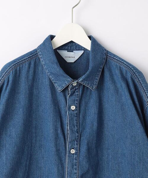 wonderland(ワンダーランド)の「<wonderland> BIG DENIM SHIRT/シャツ(シャツ/ブラウス・メンズ・ネイビー・1/0)」の6枚目の写真