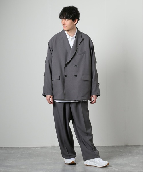 ダイワ ピア39 TECH DOUBLE BREASTED JACKET グレー DAIWA(ダイワ)の「【DAIWA PIER39/ ダイワ ピア39】Tech