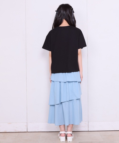 PINKHUNT（ピンクハント）の「PINKHUNT レイヤードスカート 6905K (トップス別売)（スカート・キッズ・スカイブルー系1/イエロー・130cm/160cm/140cm/150cm/120cm）」の5枚目の写真