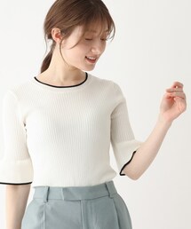 index | リブフレアスリーブニット【WEB限定サイズ】(ニット/セーター)