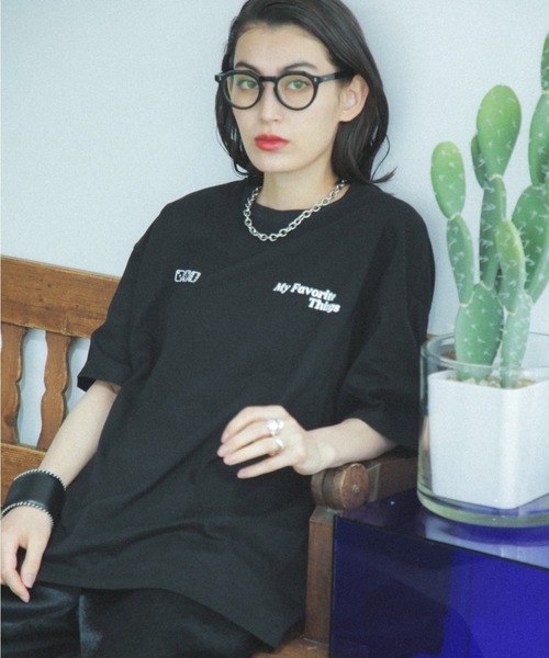 CREOLME(クレオルム)の「(CREOLME)My Favorite ThingsTシャツ(Tシャツ/カットソー・レディース・ピンク/ブラック/ホワイト系その他・ONE SIZE)」の3枚目の写真