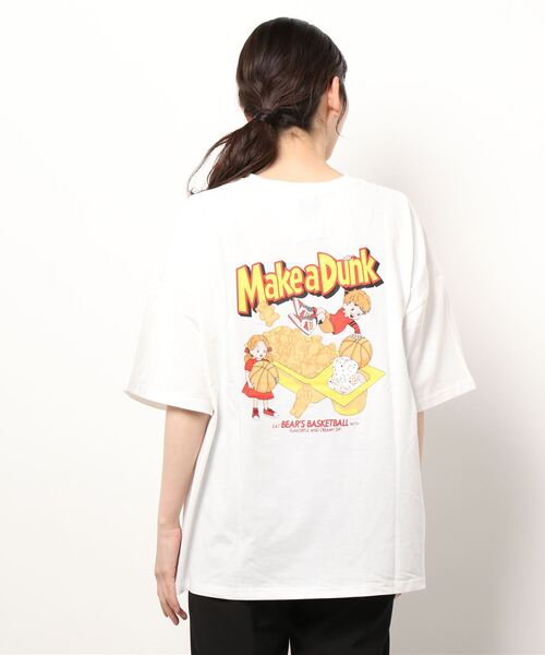 SpRay(スプレイ)の「クリーミーディップ BIG Tシャツ(Tシャツ/カットソー・レディース・オフホワイト/ピンク/グリーン/ブルー系その他/スミクロ・FREE)」の10枚目の写真