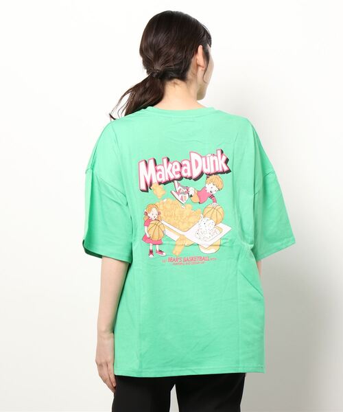 SpRay(スプレイ)の「クリーミーディップ BIG Tシャツ(Tシャツ/カットソー・レディース・オフホワイト/ピンク/グリーン/ブルー系その他/スミクロ・FREE)」の11枚目の写真