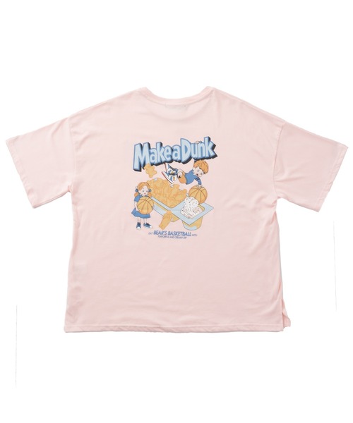 SpRay(スプレイ)の「クリーミーディップ BIG Tシャツ(Tシャツ/カットソー・レディース・オフホワイト/ピンク/グリーン/ブルー系その他/スミクロ・FREE)」の5枚目の写真