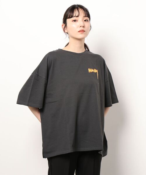 SpRay(スプレイ)の「クリーミーディップ BIG Tシャツ(Tシャツ/カットソー・レディース・オフホワイト/ピンク/グリーン/ブルー系その他/スミクロ・FREE)」の12枚目の写真