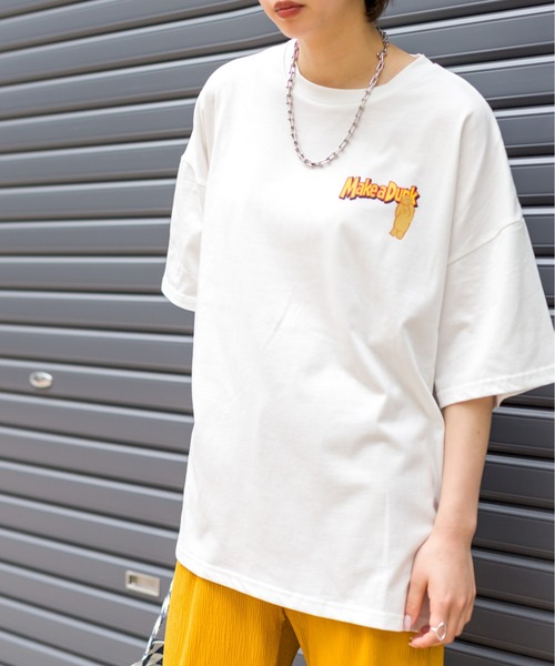 SpRay(スプレイ)の「クリーミーディップ BIG Tシャツ(Tシャツ/カットソー・レディース・オフホワイト/ピンク/グリーン/ブルー系その他/スミクロ・FREE)」の20枚目の写真