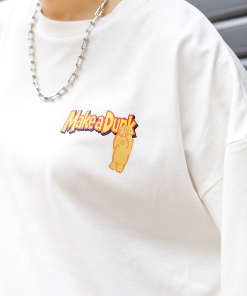 SpRay(スプレイ)の「クリーミーディップ BIG Tシャツ(Tシャツ/カットソー・レディース・オフホワイト/ピンク/グリーン/ブルー系その他/スミクロ・FREE)」の21枚目の写真