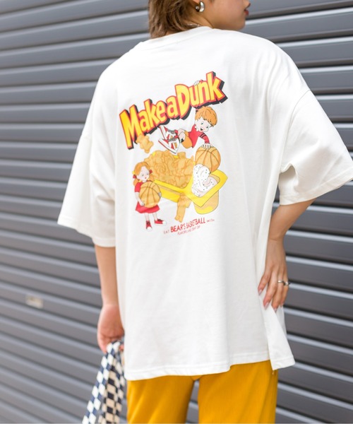 SpRay(スプレイ)の「クリーミーディップ BIG Tシャツ(Tシャツ/カットソー・レディース・オフホワイト/ピンク/グリーン/ブルー系その他/スミクロ・FREE)」の19枚目の写真