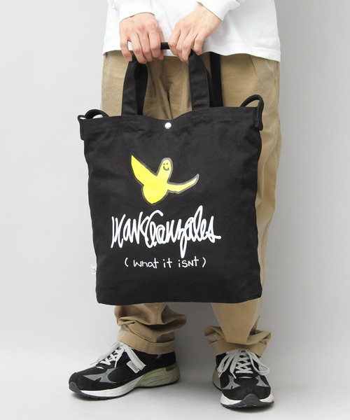 さらに100円引き◆Mark Gonzales◆MG DENIM TOTE BAG What it isNt)ART BY MARKGONZALES(ワットイットイズント)の