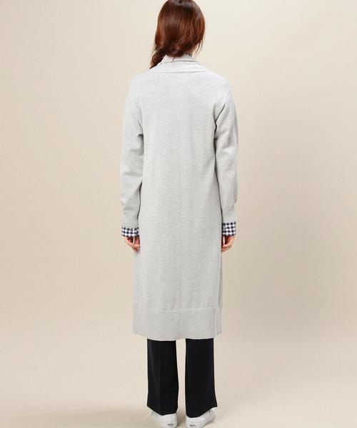 BEAUTY&YOUTH UNITED ARROWS（ビューティーアンドユースユナイテッドアローズ）の「BYSF 12Gコットンマキシガウン◆（カーディガン/ボレロ・レディース・グレー/ベージュ/ネイビー・フリー）」の5枚目の写真