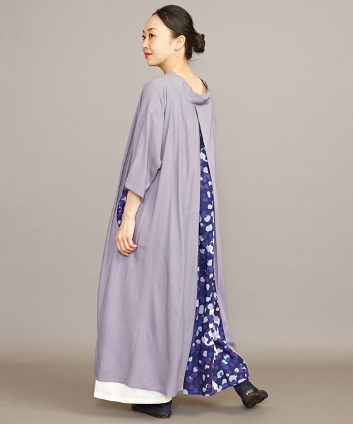 カヤ(カヤ)の「【カヤ】-SHIKI-四季 夏姿八掛ワンピース(ワンピース・レディース・ネイビー/ブラック×レッド/グリーン/パープル系その他/ブルー/ライトブルー/グレー・FREE)」の7枚目の写真