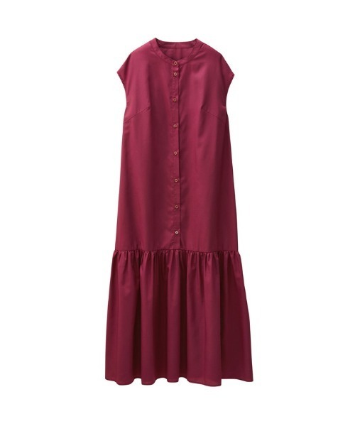 GeeRA(ジーラ)の「裾切替バンドカラーワンピース(ワンピース・レディース・ネイビー/ワインレッド・MEDIUM/LARGE)」の19枚目の写真