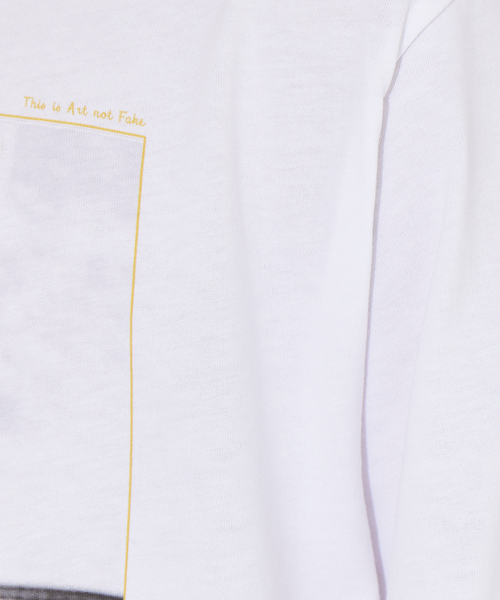 ABAHOUSE（アバハウス）の「【AWESOME / オーサム】『This is Art not Fake』フォトTシャツ [STAMPA127]（Tシャツ/カットソー・メンズ・ホワイト・46/48）」の2枚目の写真