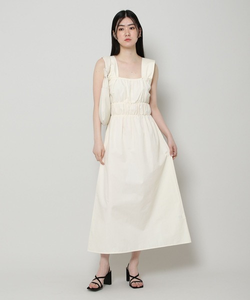 ALAND（エーランド）の「3.3Field Trip／シャーリングキャミワンピース 2297706（ワンピース・レディース・イエロー/アイボリー・FREE）」の8枚目の写真