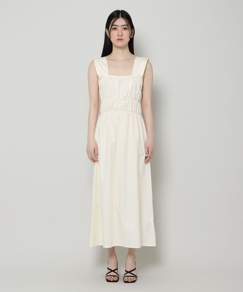 ALAND（エーランド）の「3.3Field Trip／シャーリングキャミワンピース 2297706（ワンピース・レディース・イエロー/アイボリー・FREE）」の10枚目の写真