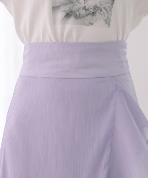 OLIVE des OLIVE（オリーブデオリーブ）の「ラッフルアシメマーメイドスカート（スカート・レディース・アイボリー/ラベンダー/ベージュ・FREE）」の19枚目の写真