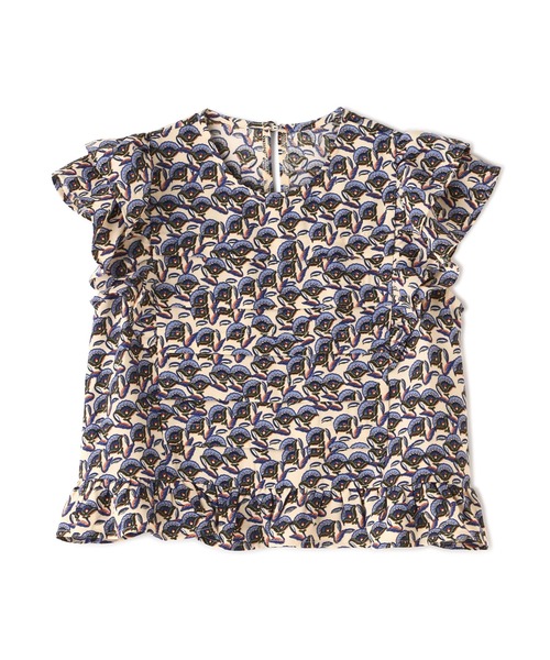 N.（N. Natural Beauty Basic）（エヌエヌナチュラルビューティーベーシック）の「フリルプリントブラウス（シャツ/ブラウス・レディース・ホワイト系その他/ブルー系その他・MEDIUM）」の21枚目の写真