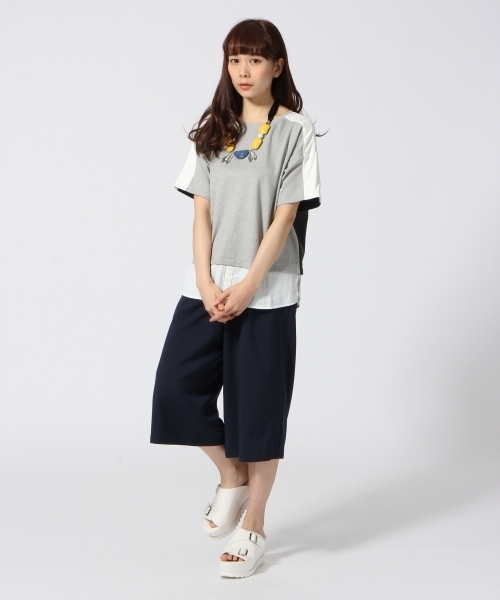 HARE（ハレ）の「ガウチョパンツ(HARE)（その他パンツ・レディース・オフホワイト/ネイビー/グレー/グリーン・FREE）」の18枚目の写真