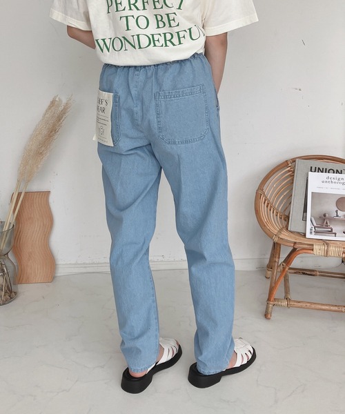 AS KNOW AS plus（アズノゥアズプラス）の「●選んで カラーシェフパンツ（その他パンツ・レディース・オフホワイト/サックスブルー/インディゴブルー/ピンク/グリーン・FREE）」の12枚目の写真