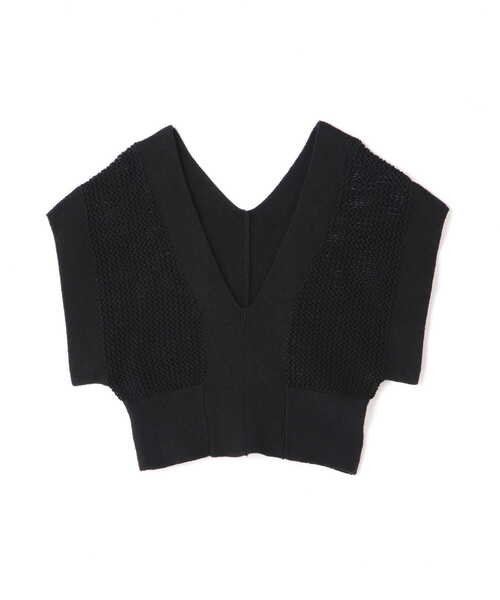 N.（N. Natural Beauty Basic）（エヌエヌナチュラルビューティーベーシック）の「◆Ｖアキメッシュニットベスト（ベスト・レディース・ブラック/ブルー/ブラウン系その他・MEDIUM）」の20枚目の写真