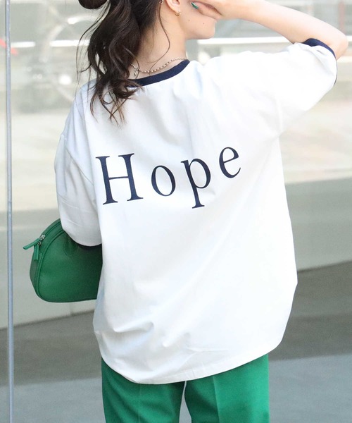 HONEYSUCKLE ROSE（ハニーサックルローズ）の「【HONEYSUCKLE ROSE】リンガープリントＴ（Tシャツ/カットソー・レディース・パープル/ホワイト/ベージュ・M/L）」の2枚目の写真