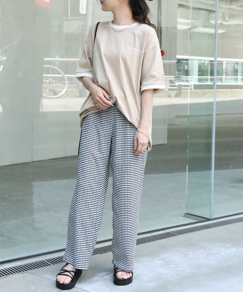 HONEYSUCKLE ROSE（ハニーサックルローズ）の「【HONEYSUCKLE ROSE】リンガープリントＴ（Tシャツ/カットソー・レディース・パープル/ホワイト/ベージュ・M/L）」の12枚目の写真