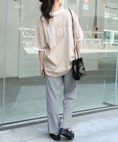 HONEYSUCKLE ROSE（ハニーサックルローズ）の「【HONEYSUCKLE ROSE】リンガープリントＴ（Tシャツ/カットソー・レディース・パープル/ホワイト/ベージュ・M/L）」の13枚目の写真