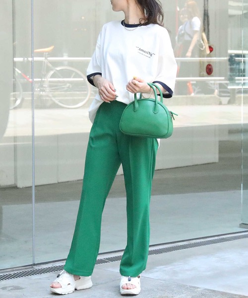 HONEYSUCKLE ROSE（ハニーサックルローズ）の「【HONEYSUCKLE ROSE】リンガープリントＴ（Tシャツ/カットソー・レディース・パープル/ホワイト/ベージュ・M/L）」の22枚目の写真