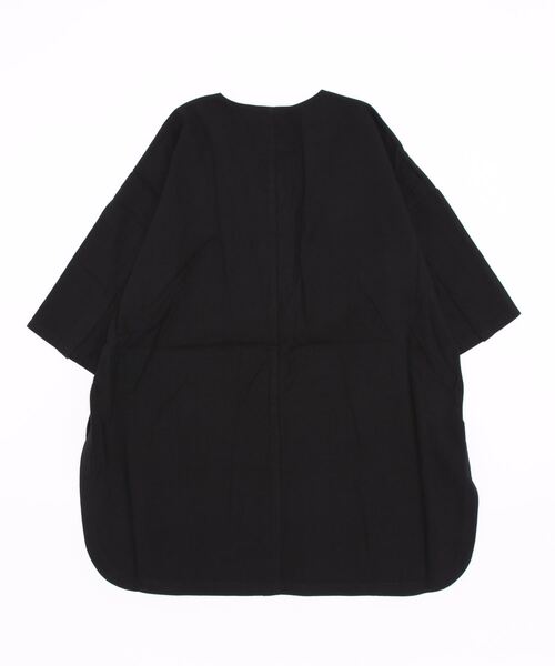 STYLEBLOCK(スタイルブロック)の「リネンタッチスラブオフラインジャケット(ノーカラージャケット・レディース・ベージュ/ブラック/ホワイト系その他・M)」の4枚目の写真