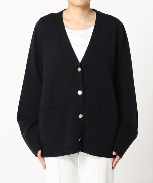 Noble(ノーブル)の「《追加4》ミラノリブジャケットカーディガン(カーディガン/ボレロ・レディース・ブラック/オフホワイト・FREE)」の19枚目の写真