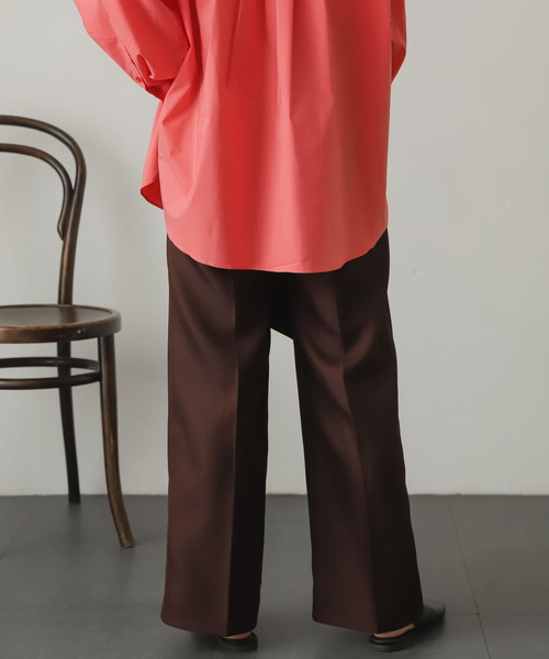 SENSE OF PLACE by URBAN RESEARCH(センスオブプレイスバイアーバンリサーチ)の「センタープレススラックスパンツ(スラックス・レディース・ブラック/ブラウン/ミント/ベージュ系その他・SMALL/MEDIUM/X-SMALL)」の21枚目の写真