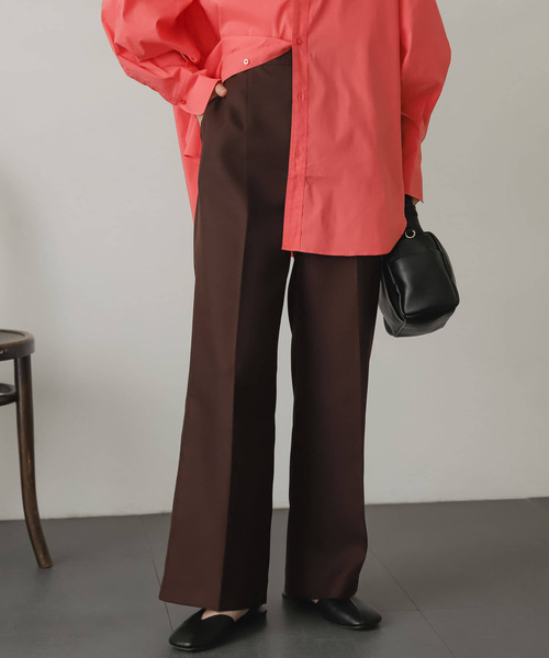 SENSE OF PLACE by URBAN RESEARCH(センスオブプレイスバイアーバンリサーチ)の「センタープレススラックスパンツ(スラックス・レディース・ブラック/ブラウン/ミント/ベージュ系その他・SMALL/MEDIUM/X-SMALL)」の22枚目の写真