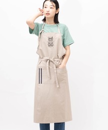 salle de bal（サルデバル）の「＋HAyU fabric / ハユ ファブリック 綿 麻 刺繍 エプロン HAyU apron KOI（エプロン）」