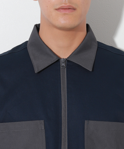 Oriens JOURNAL STANDARD(オリエンス ジャーナルスタンダード)の「Sams Work Shirt(シャツ/ブラウス・メンズ・ホワイト系その他/グリーン系その他/ダークブルー・MEDIUM/LARGE)」の5枚目の写真