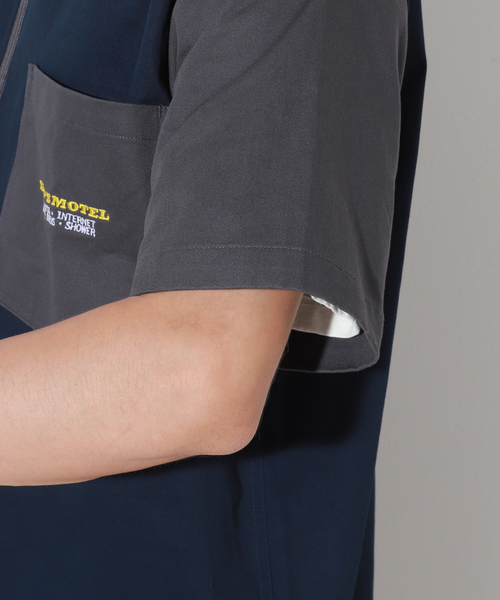Oriens JOURNAL STANDARD(オリエンス ジャーナルスタンダード)の「Sams Work Shirt(シャツ/ブラウス・メンズ・ホワイト系その他/グリーン系その他/ダークブルー・MEDIUM/LARGE)」の13枚目の写真