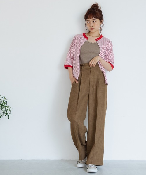 Crisp（クリスプ）の「2wayボーダーリンガーTシャツ（Tシャツ/カットソー・レディース・ブラック/レッド/ブルー・FREE）」の22枚目の写真