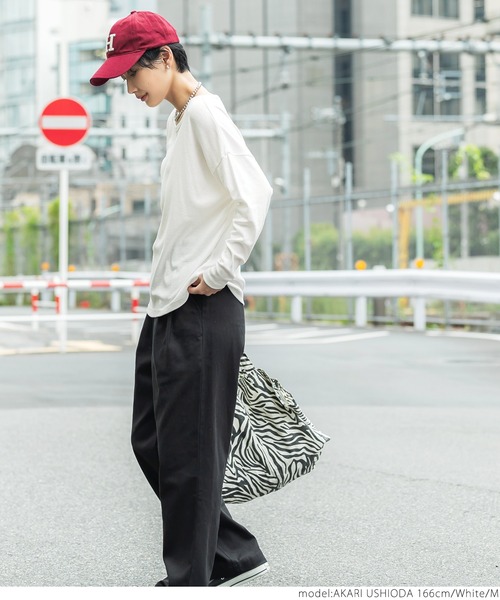coca(coca)(コカ)の「ガーゼ天竺ドルマントップス(Tシャツ/カットソー・レディース・ホワイト/チャコールグレー・M/L)」の11枚目の写真