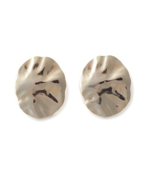 LILY BROWN（リリーブラウン）の「オーバルプレスドイヤリング（イヤリング・レディース・ゴールド/シルバー・FREE）」の2枚目の写真