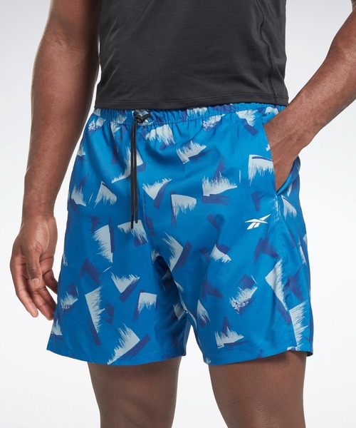 Reebok(リーボック)の「グラフィック スピード 2.0 ショーツ / Graphic Speed 2.0 Shorts(その他パンツ・メンズ・ブラック/ターコイズブルー/ブルー・SMALL/MEDIUM/LARGE/X-LARGE/XX-LARGE/X-SMALL/XXX-LARGE)」の7枚目の写真