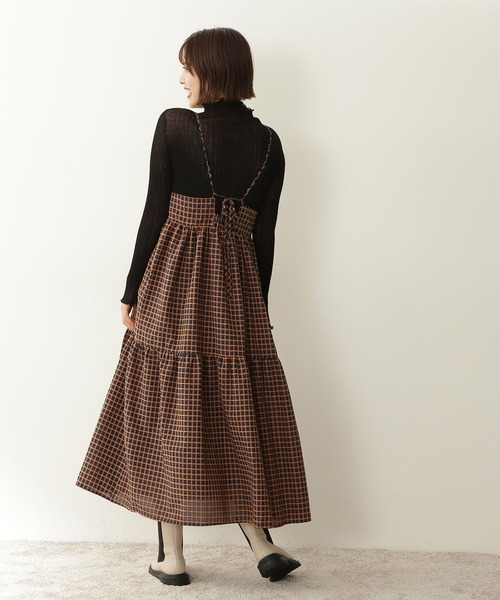 N.（N. Natural Beauty Basic）（エヌエヌナチュラルビューティーベーシック）の「◆ティアードキャミワンピース（ワンピース・レディース・ブラック/ブラック系その他・MEDIUM）」の3枚目の写真