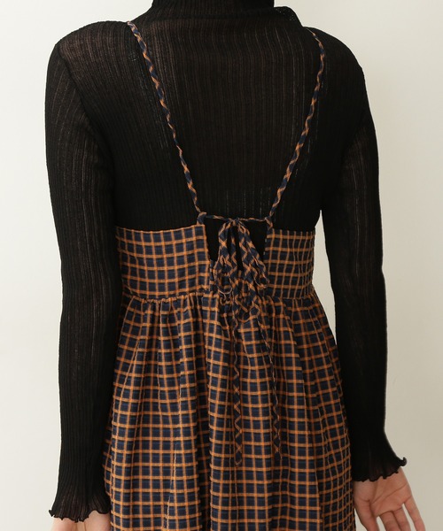 N.（N. Natural Beauty Basic）（エヌエヌナチュラルビューティーベーシック）の「◆ティアードキャミワンピース（ワンピース・レディース・ブラック/ブラック系その他・MEDIUM）」の7枚目の写真